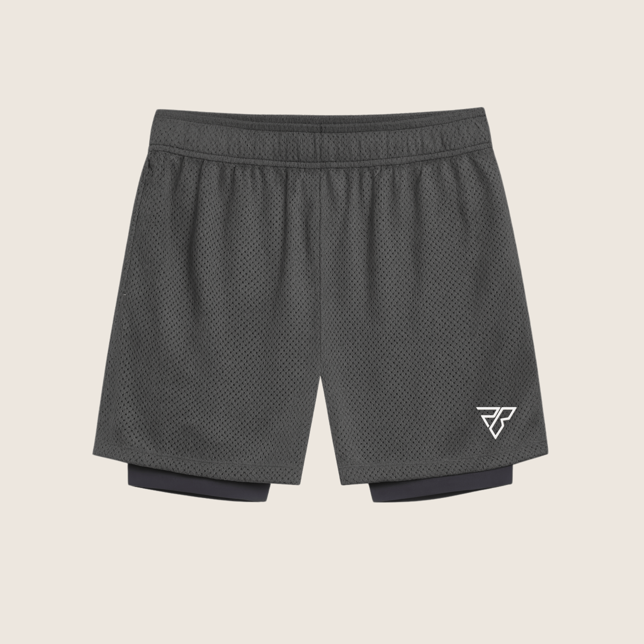 Athletic Mesh Shorts – Black Layer