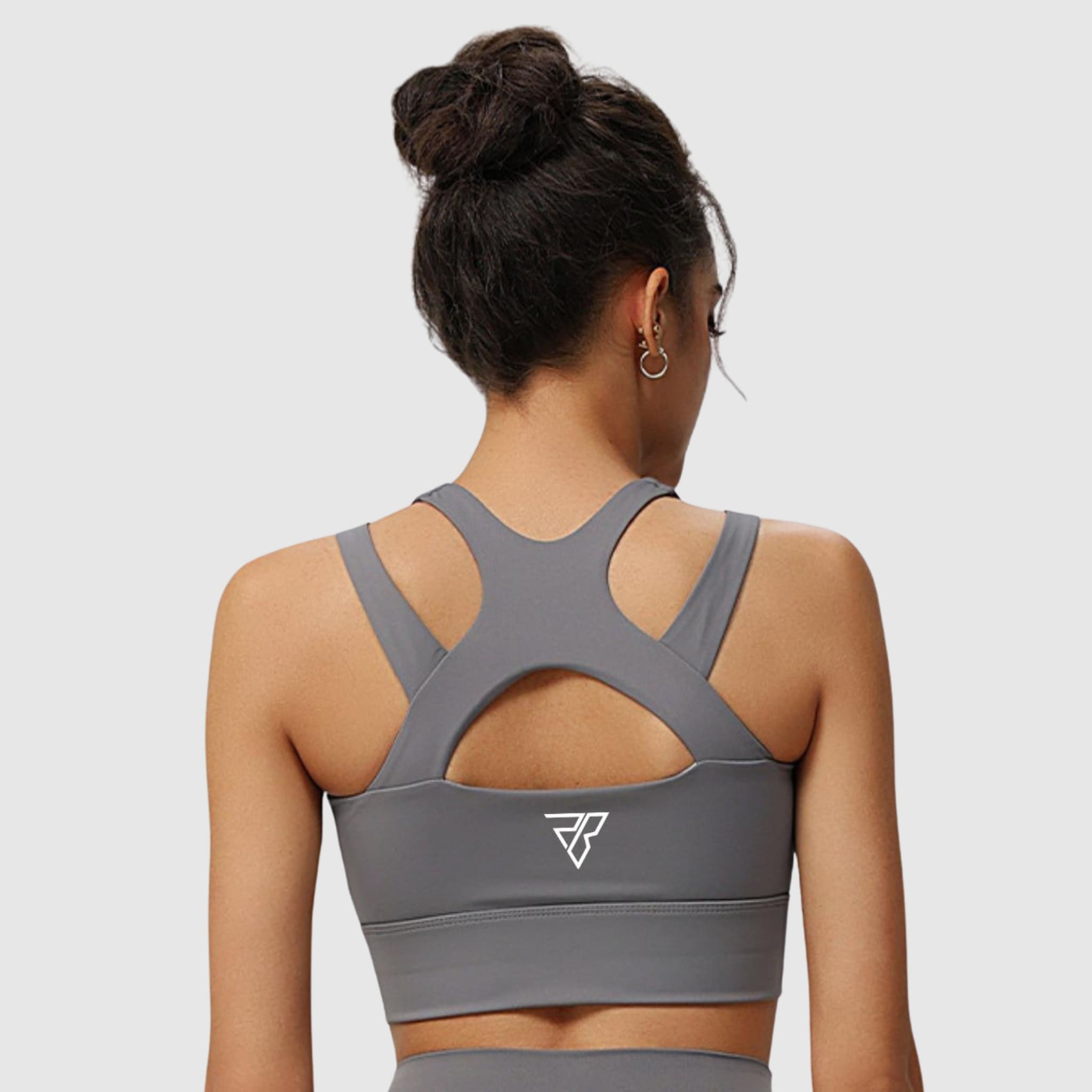 Zip-Front Racerback Sports Bra
