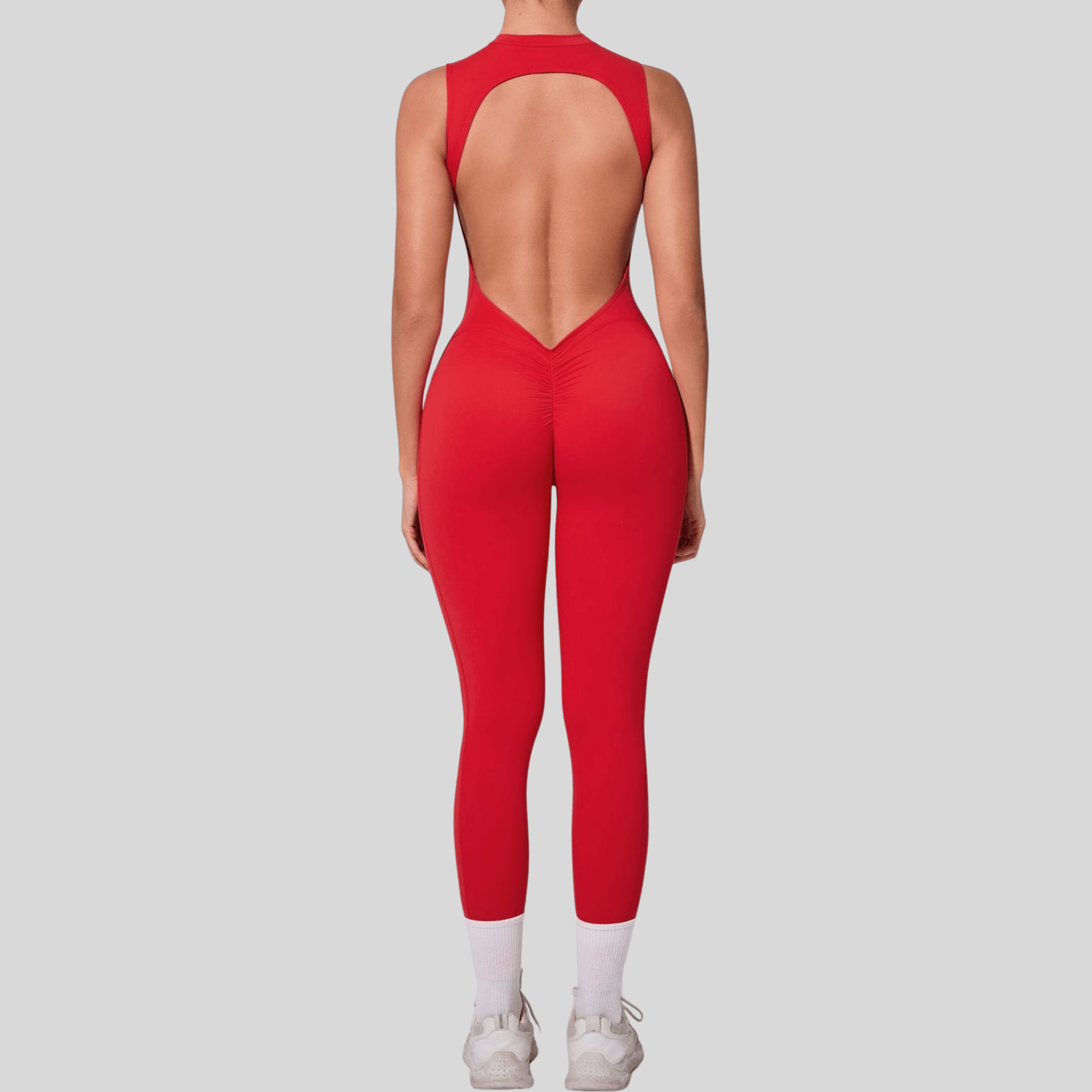 Women’s Seamless One-Piece Fitness Jumpsuit