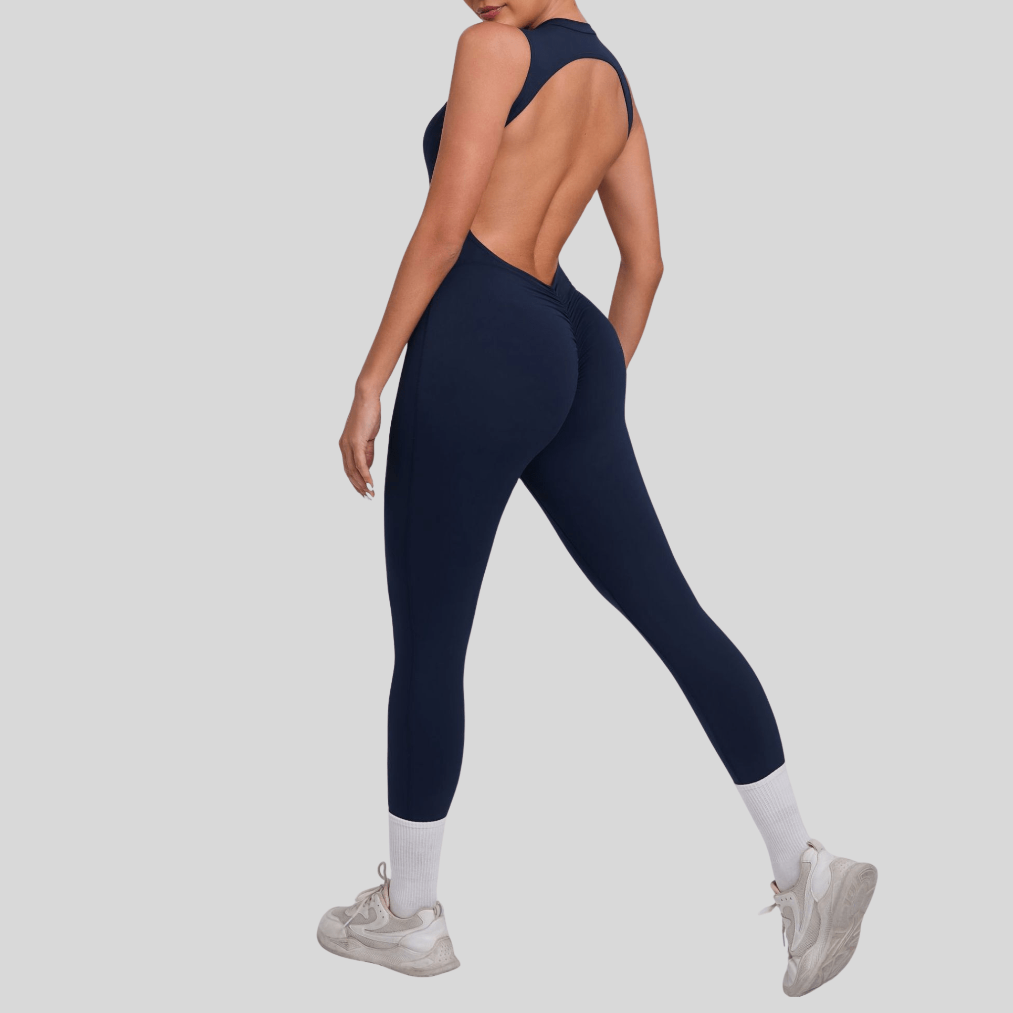 Women’s Seamless One-Piece Fitness Jumpsuit