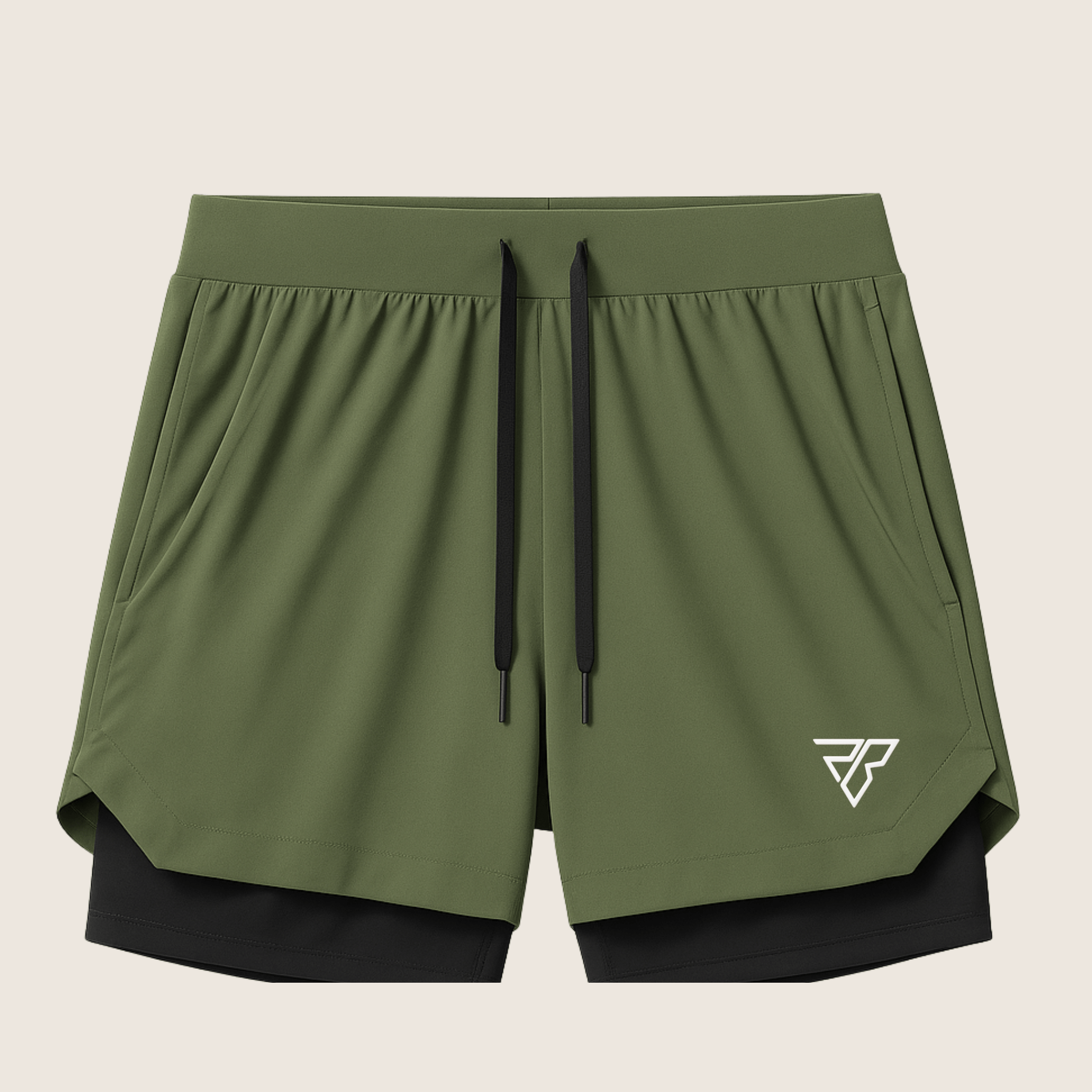 UltraBreathe Dual-Black Layer Training Shorts