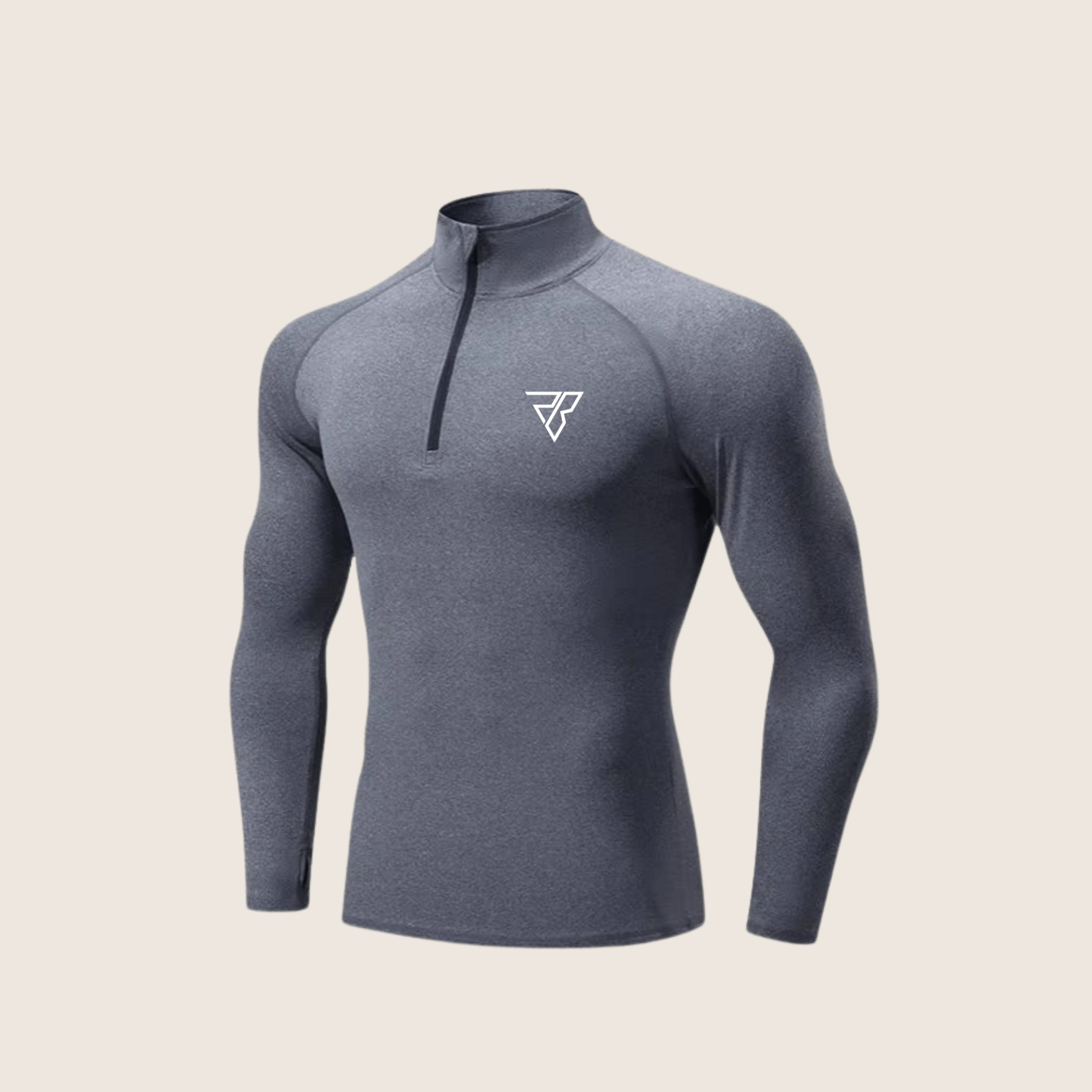 Compression Long Sleeve Shirt -  Quarter zip